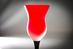 Red liqueur glass