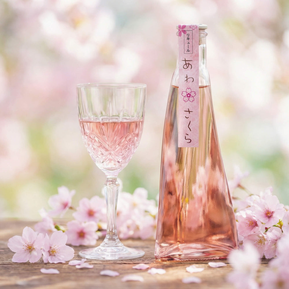 Sakura liqueur Awa Sakura – Hanaharu Sake Brewery online shop for