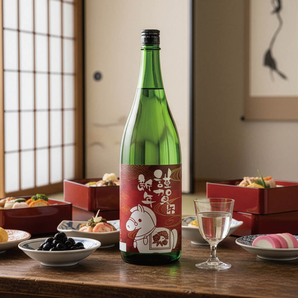 【数量限定】 純米吟醸 新春ラベル「午（うま）」 1800ml