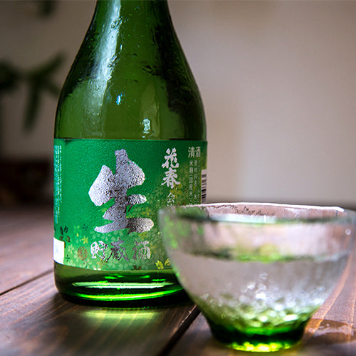 会津印生貯蔵酒とグラス