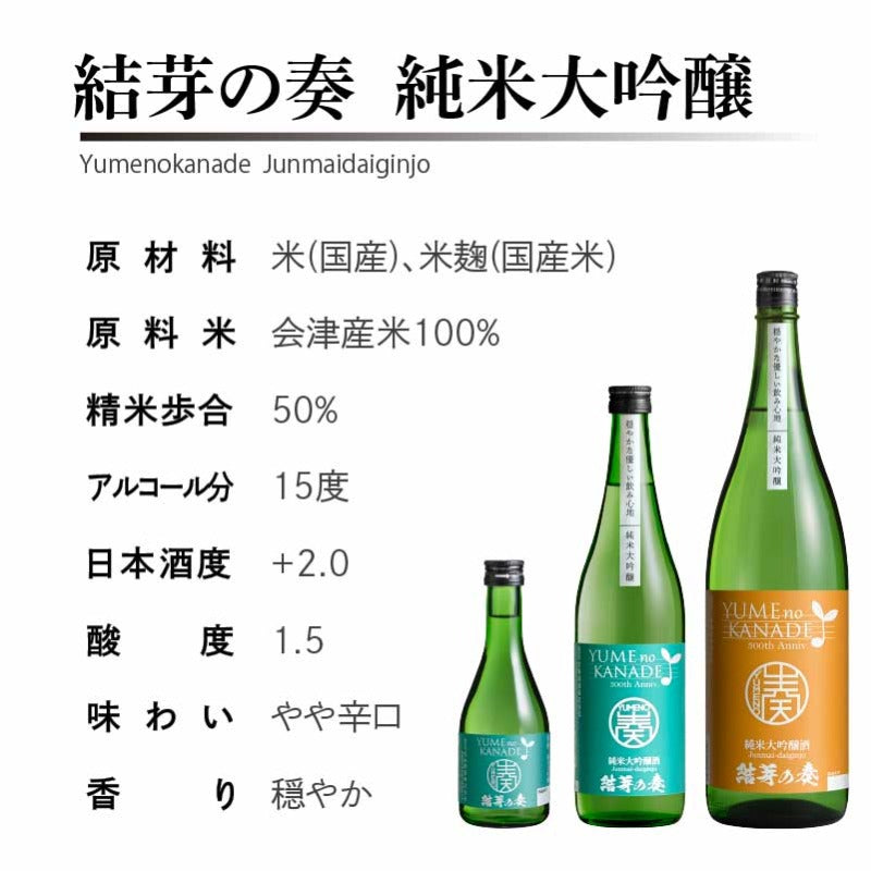 結芽の奏　純米大吟醸　スペック